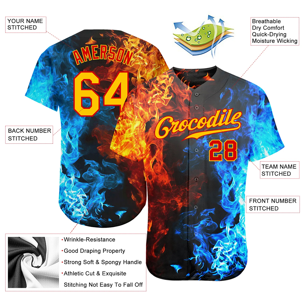 Sublimation Baseball Uniform Jersey Shirts